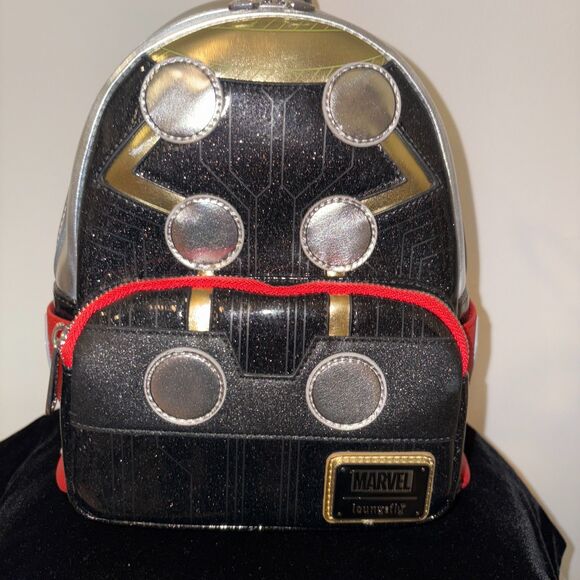 Loungefly Marvel Shine Thor Cosplay Mini Backpack & Wallet Set – NWT - Picture 5 of 16
